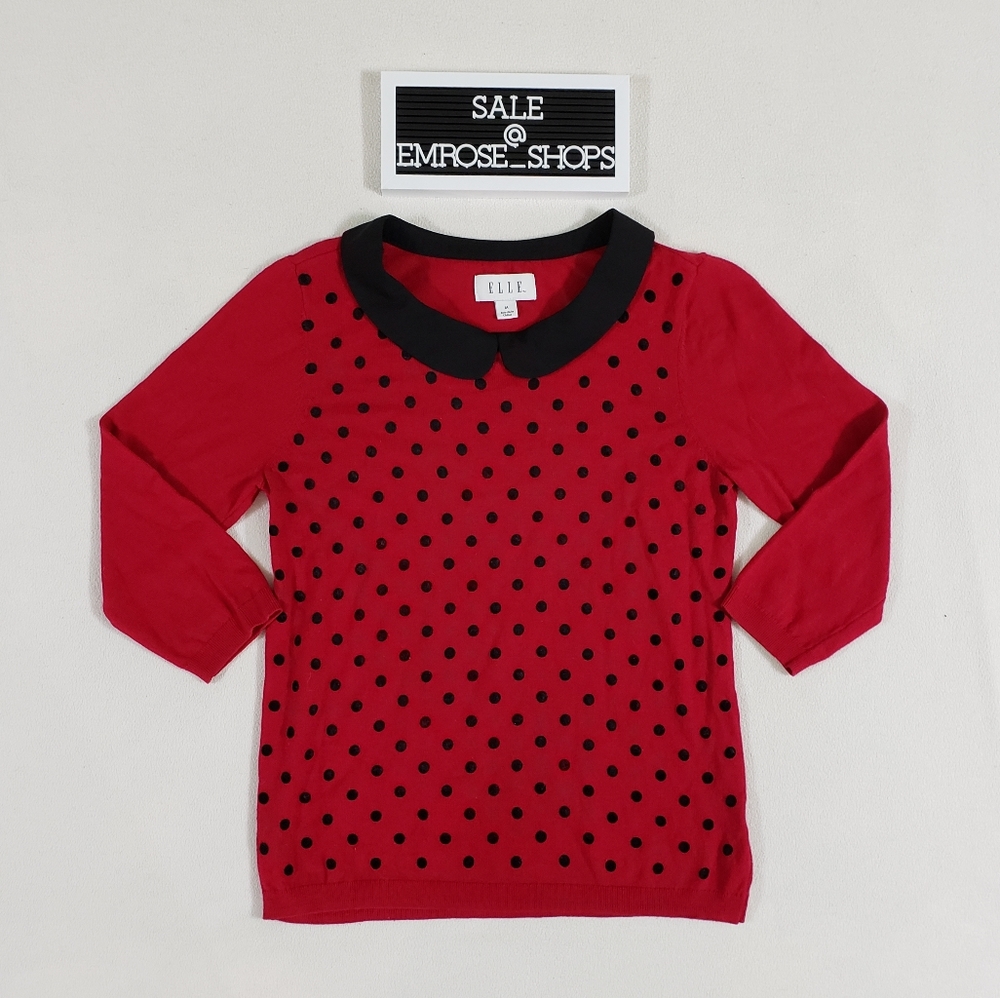 Red Polka Dotted Sweater 💐